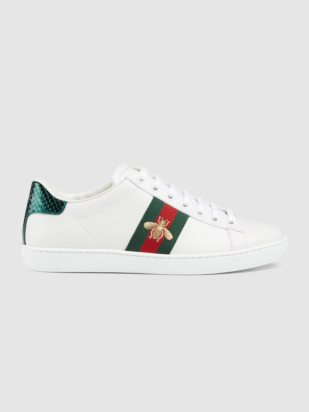 Gucci ace sneaker with bee size 7.5